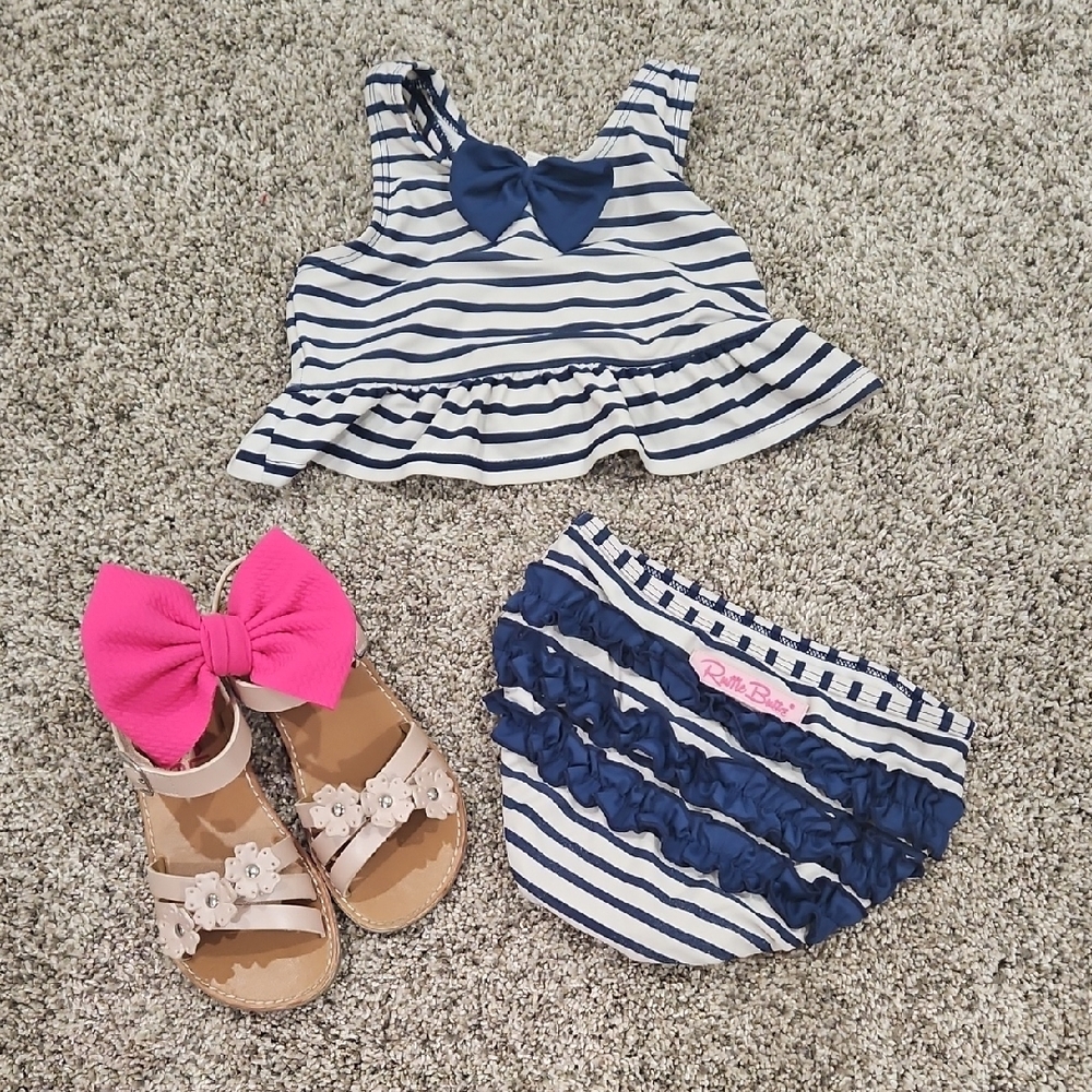 4T RuffleButts 2pc Swim Set